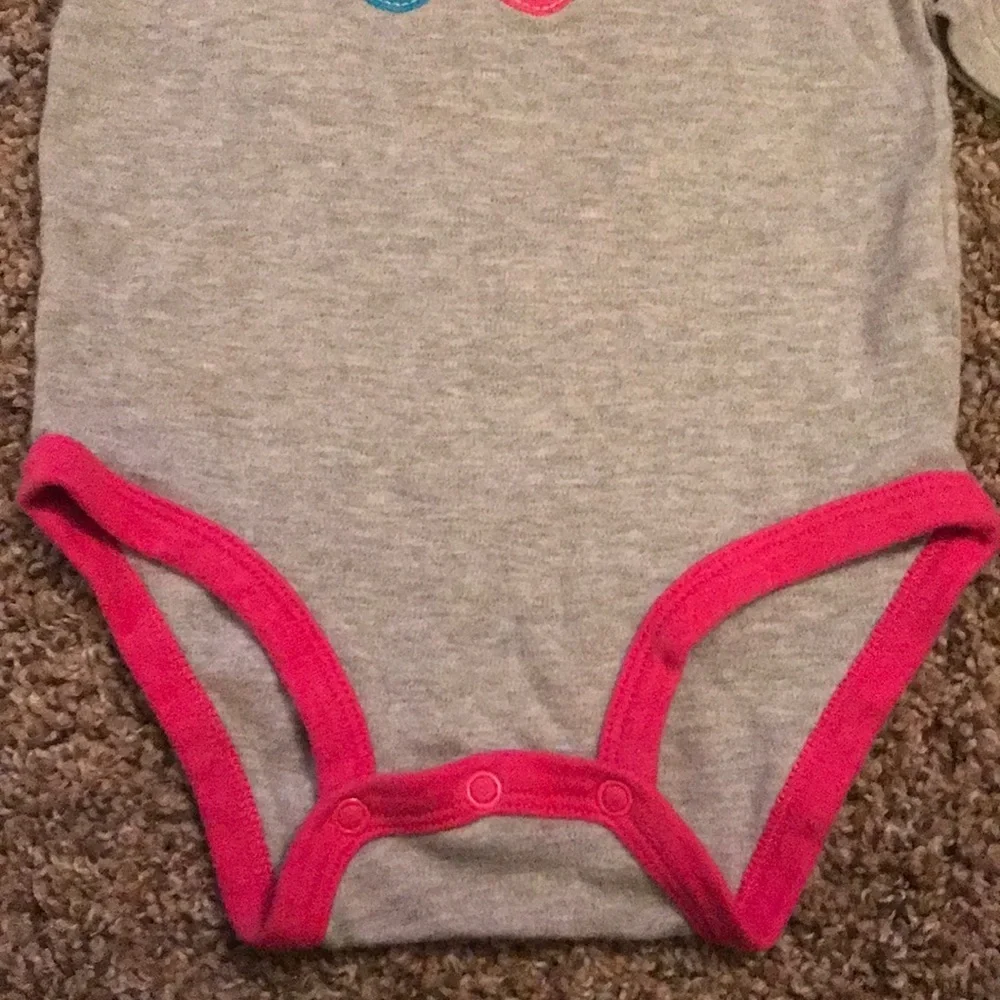 Carter’s Gray multicolored writing long sleeve top